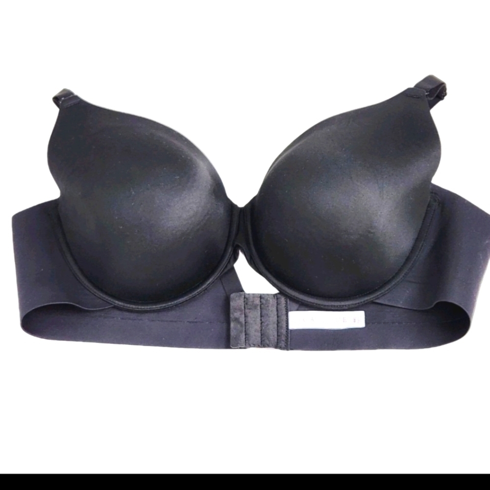 CACIQUE Size 44C Lightly Lined Full Coverage Black Underwire Bra